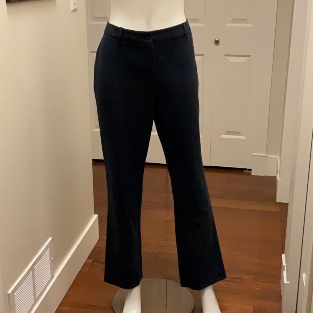 CHICO’S Women’s Navy Classic Trousers Size 12 (Chico’s 2)